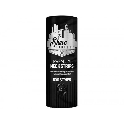 THE SHAVE FACTORY Jednorázový ochranný límec PREMIUM černý 5 ks
