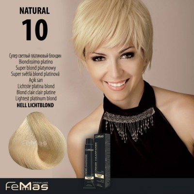 FEMMAS Barva na vlasy Platinová blond 10