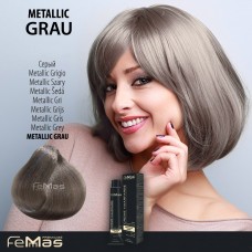 FEMMAS Barva na vlasy Metallic šedá