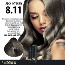 FEMMAS Barva na vlasy Světlá blond popelavě intenzivní 8.11