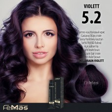 FEMMAS Barva na vlasy Světle hnědá fialová 5.2