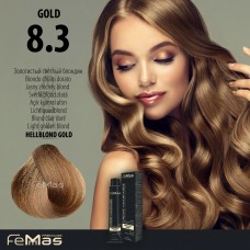 FEMMAS Barva na vlasy Světle blond zlatá 8.3